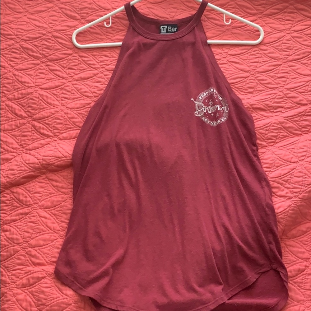 Red halter top